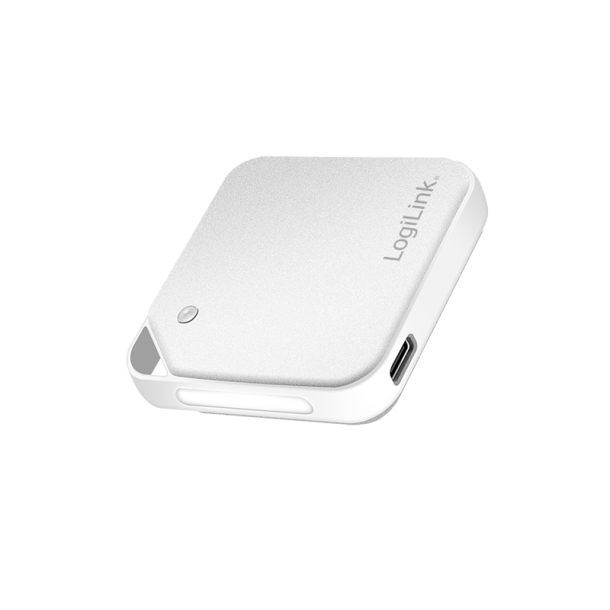 LogiLink Mini hand warmer, 2000 mAh, double-sided warming, with fladchlight, white