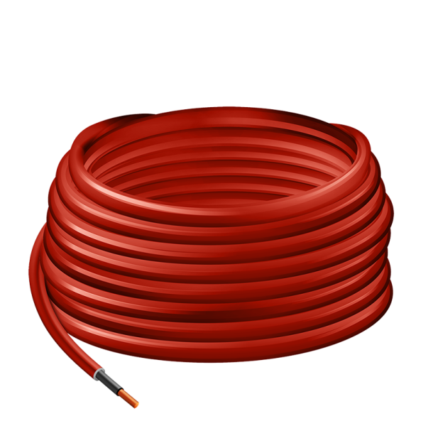 Solar installation cable, H1Z2Z2-K, 6 mm², CU, red, 25 m