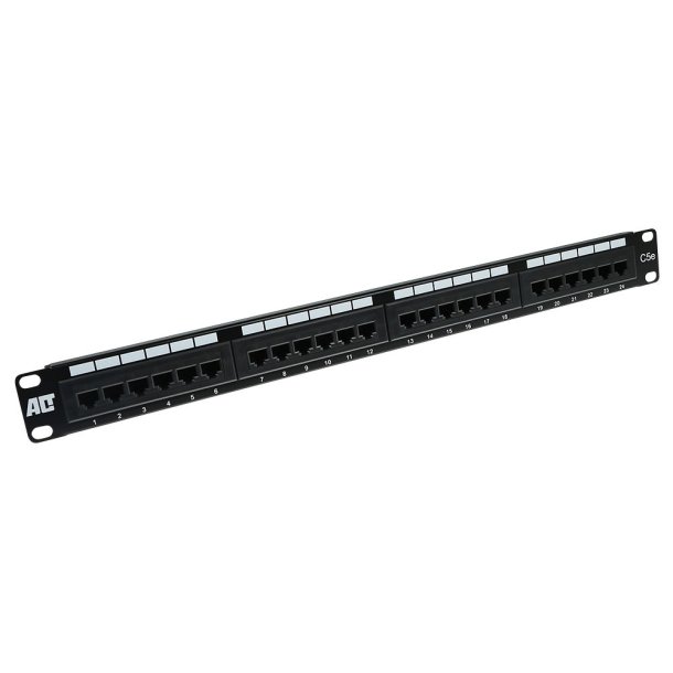 ACT Patchpanel CAT5E unshielded 24 ports