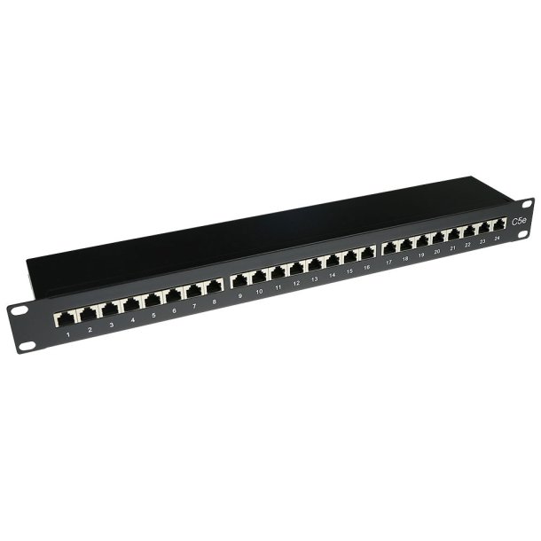 ACT Patchpanel CAT5E shielded 24 ports with cover