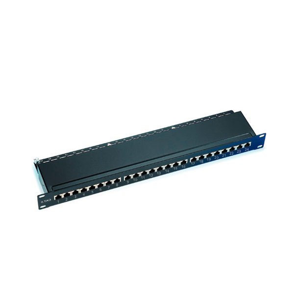 ACT Patchpanel CAT6 shielded 24 ports with cover