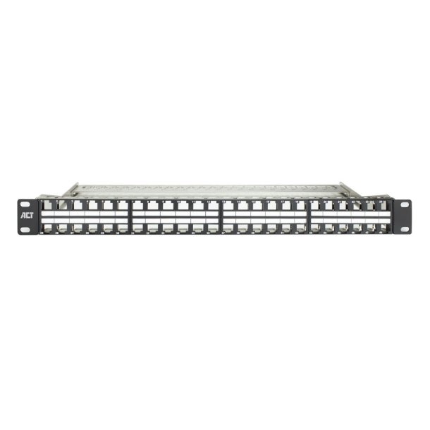 ACT Patch panel 48-port keystone unloaded 19 inch  1U high density