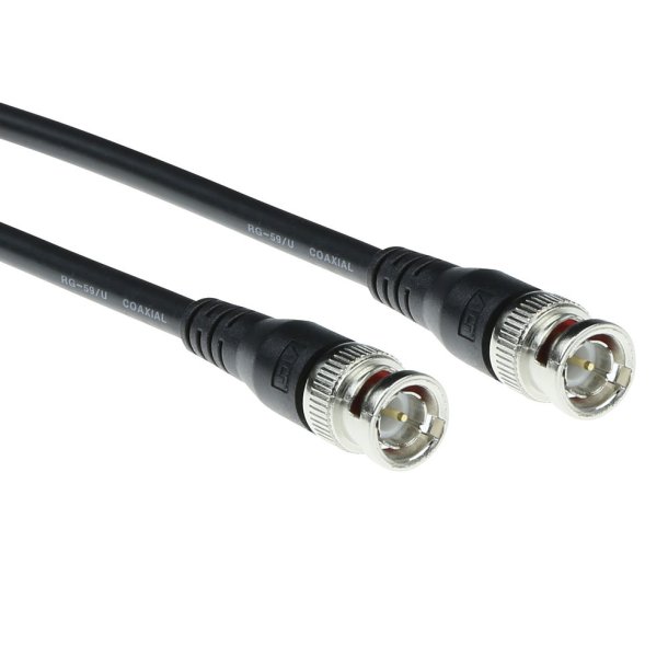 ACT RG-59 patch cable black 75 Ohm    1,00 m