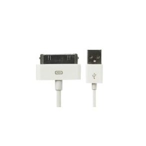 iPhone 4 (30-pins kabel) 1 m - hvid