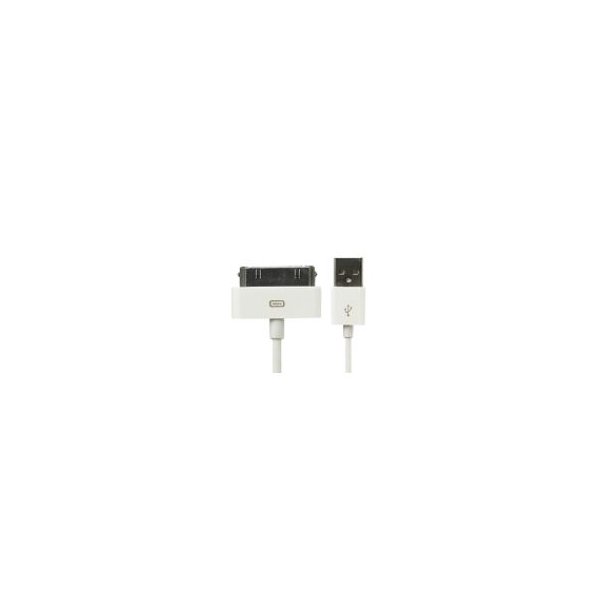 iPhone 4 (30-pins kabel) 1 m - hvid