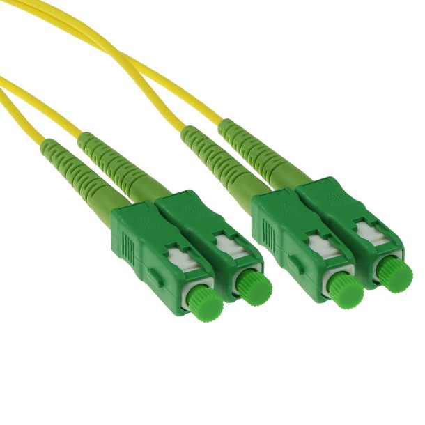 ACT 0.5 meter LSZH Singlemode 9/125 OS2 fiber patch cable duplex with SC/APC connectors