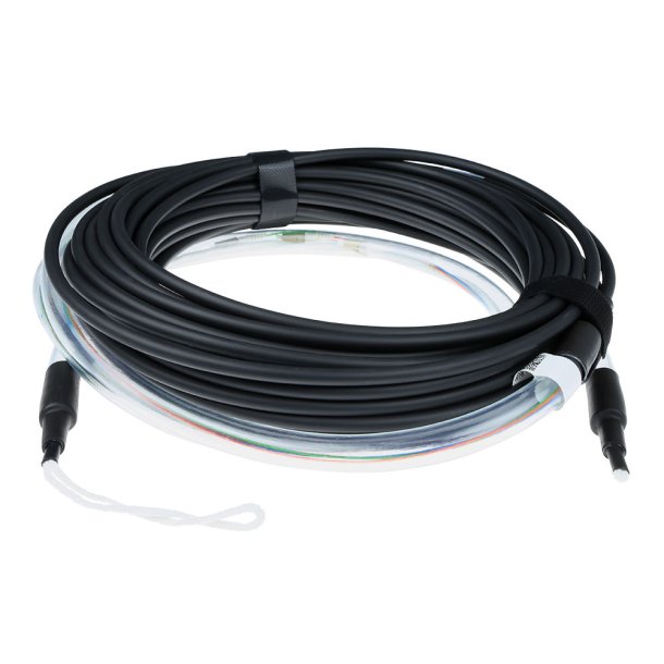 ACT 10 meter Multimode 50/125 OM4 indoor/outdoor cable 4 fibers with LC connectors