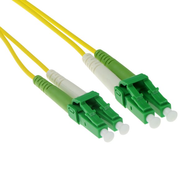 ACT 0.5 meter LSZH Singlemode 9/125 OS2 fiber patch cable duplex with LC/APC8 connectors