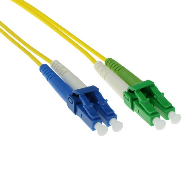 ACT 5 meter LSZH Singlemode 9/125 OS2 fiber patch cable duplex with LC/APC and LC/UPC connectors