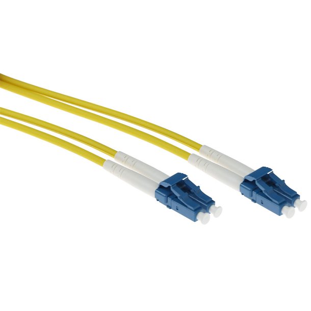 ACT 1 meter singlemode 9/125 OS2 duplex armored fiber patch cable with LC connectors