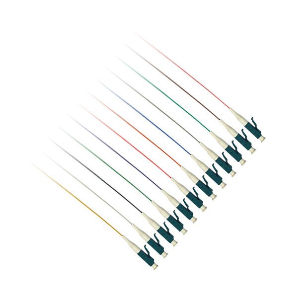 ACT LC 50/125 OM4 fiber pigtail set of 12 pieces