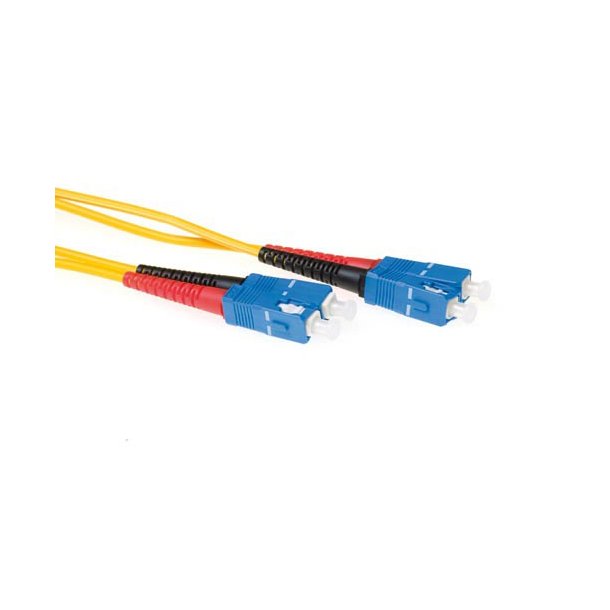 ACT 7 meter LSZH Singlemode 9/125 OS2 fiber patch cable duplex with SC connectors