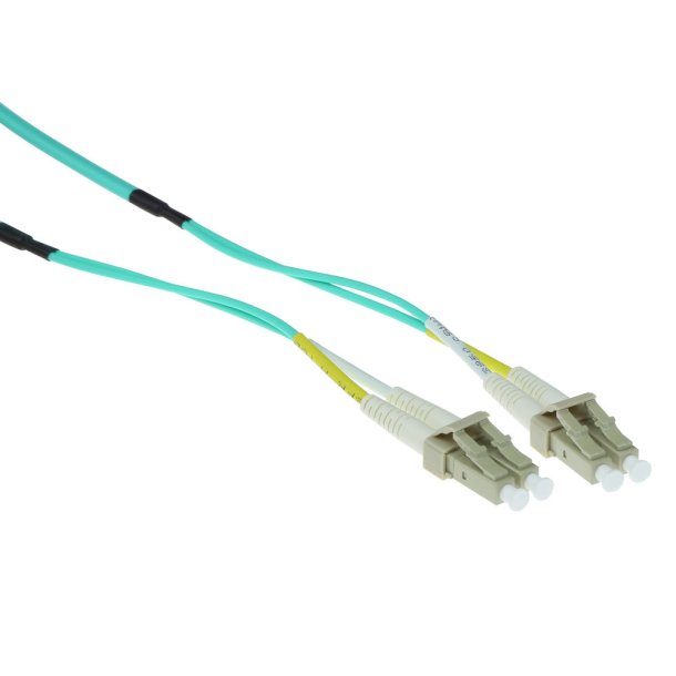 ACT 10 meter Multimode 50/125 OM3 duplex ruggedized fiber cable with LC connectors