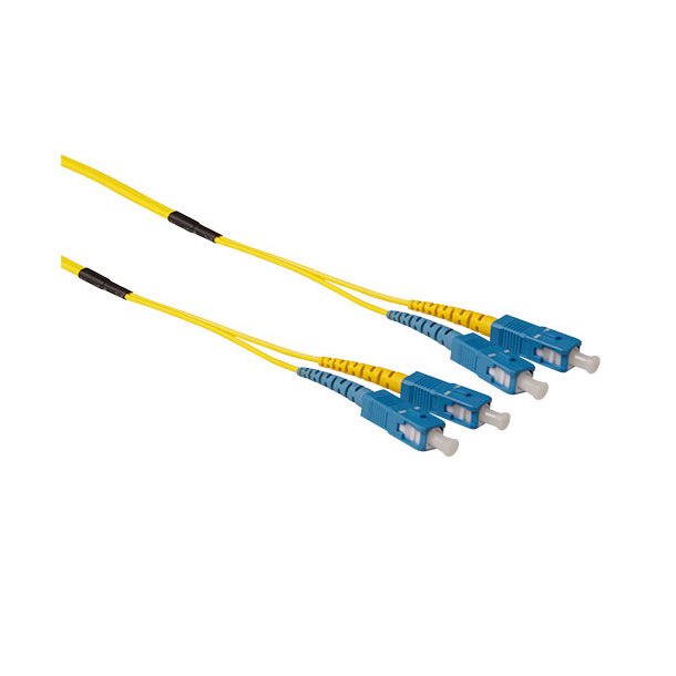 ACT 10 meter Singlemode 9/125 OS2 duplex ruggedized fiber cable with SC connectors