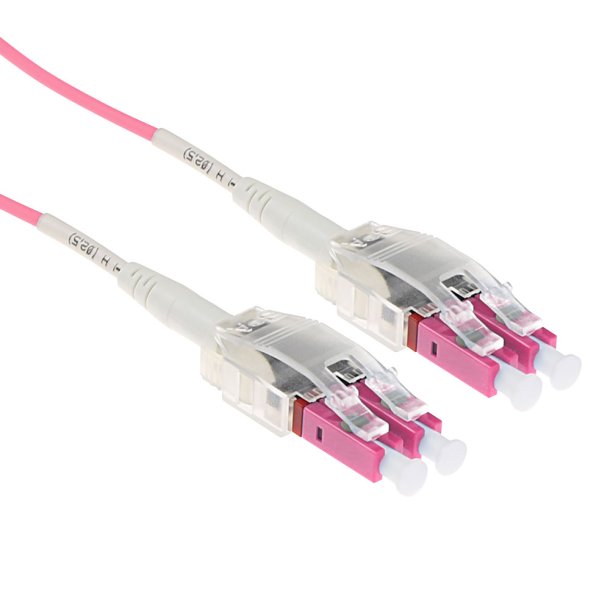 ACT 0.5 meter Multimode 50/125 OM4 Polarity Twist fiber cable with LC connectors