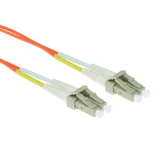 ACT 0.5 meter LSZH Multimode 62.5/125 OM1 fiber patch cable duplex with LC connectors