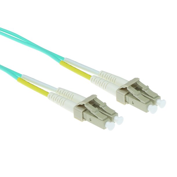 ACT 0.5 meter LSZH Multimode 50/125 OM3 fiber patch cable duplex with LC connectors