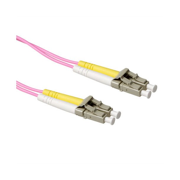 ACT 0.25 meter LSZH Multimode 50/125 OM4 fiber patch cable duplex with LC connectors