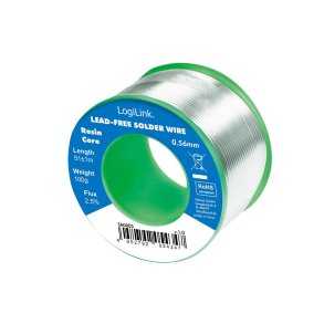 LogiLink Solder wire  0,56 mm (lead free), 0,7% copper, 100g reel