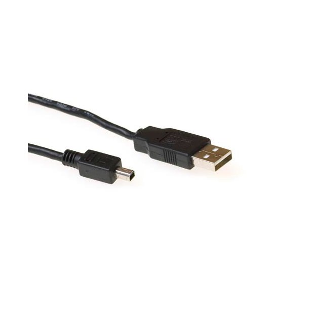 ACT USB 2.0 A male - USB mini B male  1,80 m