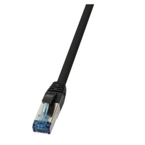 Cat.6A S/FTP, PUR patch cable, 10G, 5m, black