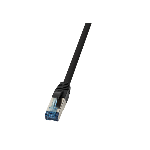 Cat.6A S/FTP, PUR patch cable, 10G, 5m, black