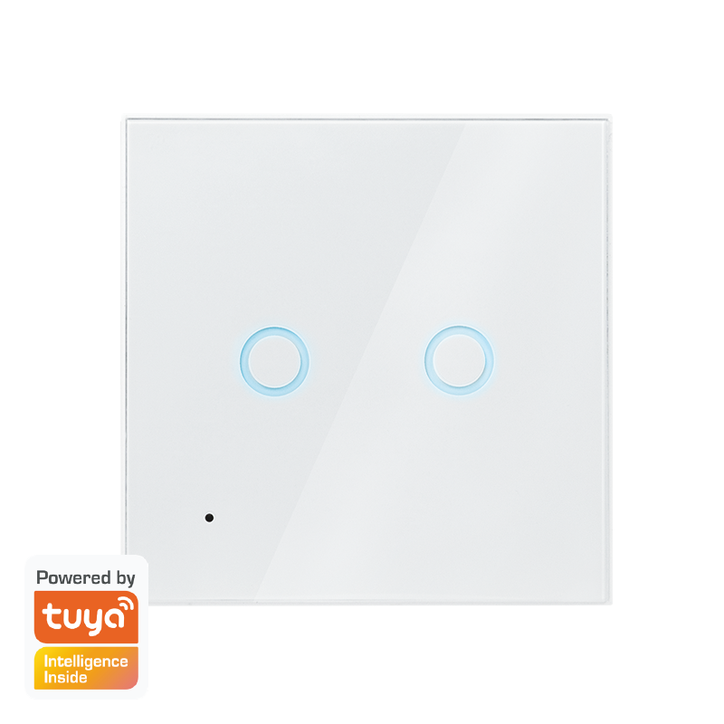 Wi-Fi smart dual wall switch, Tuya compatibel - * - INphone.dk