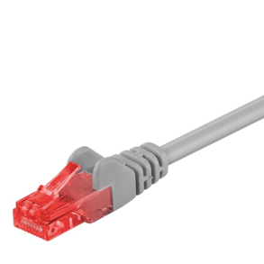 Goobay CAT 6 Patch Cable, U/UTP, grey - 10 meter