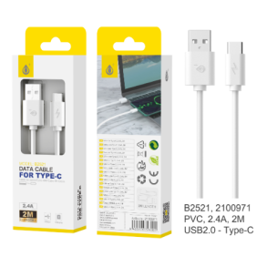 OnePlus USB-C kabel 2 M - 2,4 Amp - Hvid