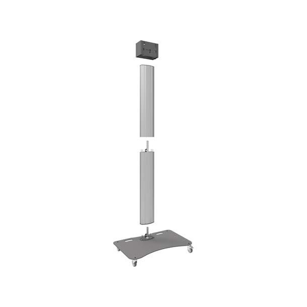 Fully divisible trolley, for flat panels up to 65 inch, 60 kg, single construction