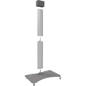 Fully divisible trolley for flat panels up to 90 inch, 85 kg, single construction