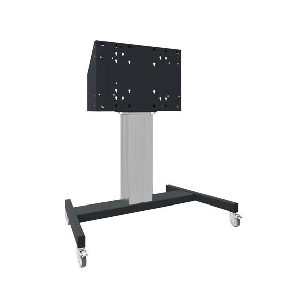 Floor lift on wheels for touch screen max. 86 inch, 120 kg BLACK