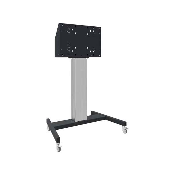 Floor lift XL on wheels for touch screen max. 86 inch, 120 kg BLACK