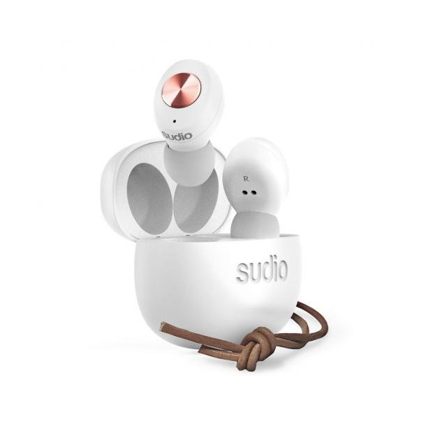 Sudio Tolv trdlse in-ear hovedtelefoner (hvid)