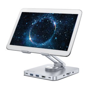 Techly tablet stand med indbygget dock / hub