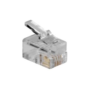 ACT RJ10 (4P/4C) modulaire connector for flat cable