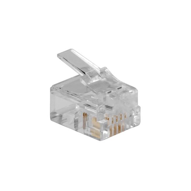 ACT RJ11 (4P/4C) modulaire connector for flat cable