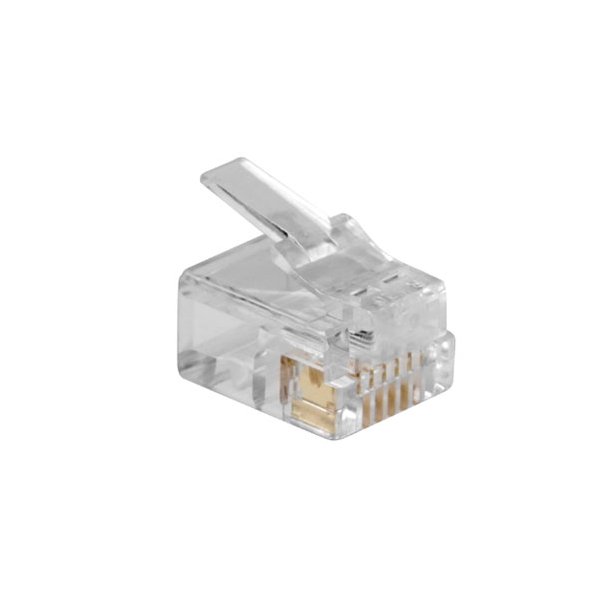 ACT RJ12 (6P/6C) modulaire connector for flat cable