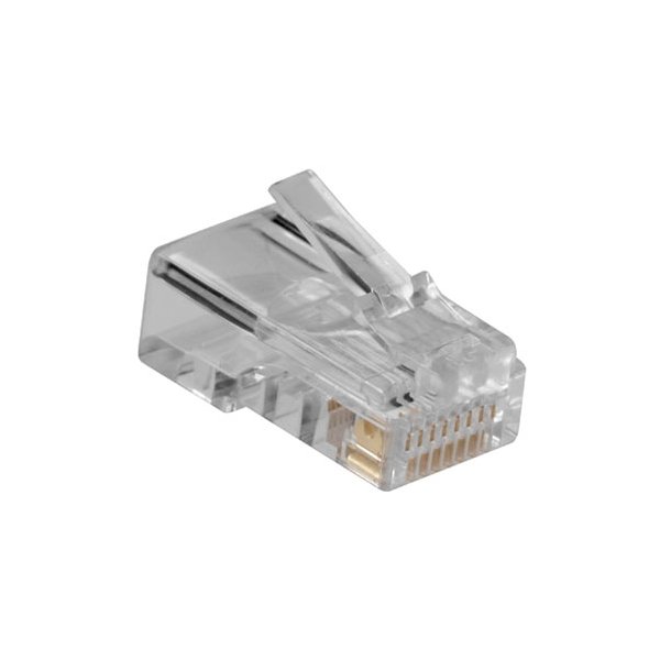 ACT RJ45 (8P/8C) modulaire connector for round cable with stranded conductors