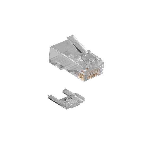 ACT RJ45 (8P/8C) CAT6 modulaire connector for round cable with solid or stranded conductors