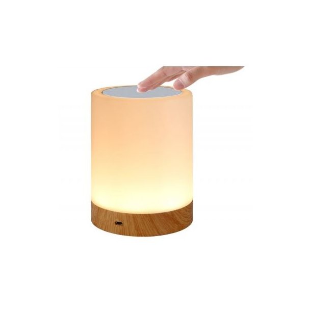 USB Smart Touch Lamp 5-farver 9x12 cm