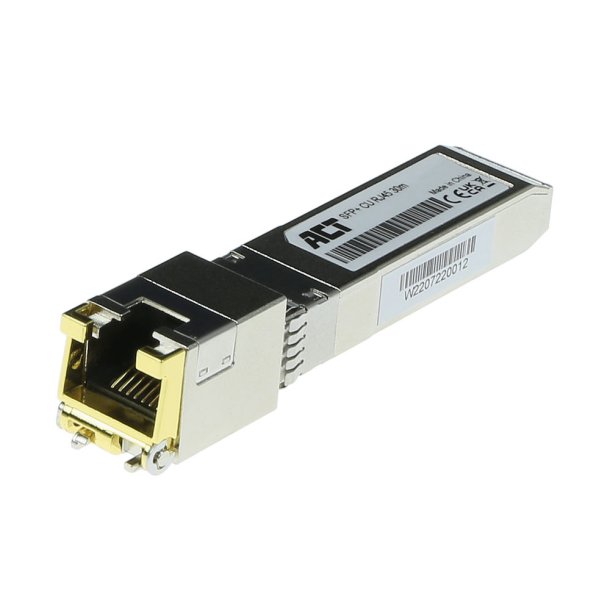 ACT SFP+ 10Gbase copper RJ45 transceiver coded for HP / HPE /Aruba / Procurve (813874-B21)