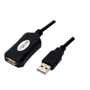 LOGILINK USB2.0 REPEATER CABLE  5,0 M, BLACK