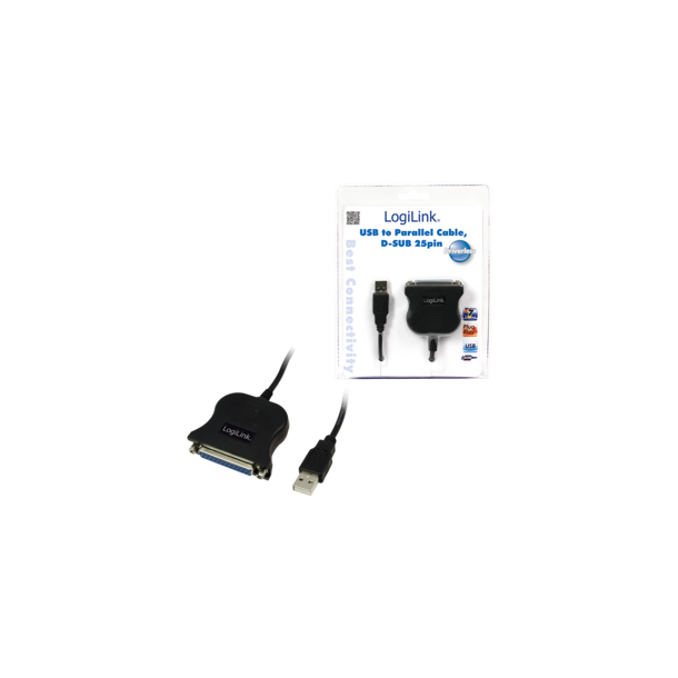 LogiLink® Adapter USB to D-SUB 25 cable