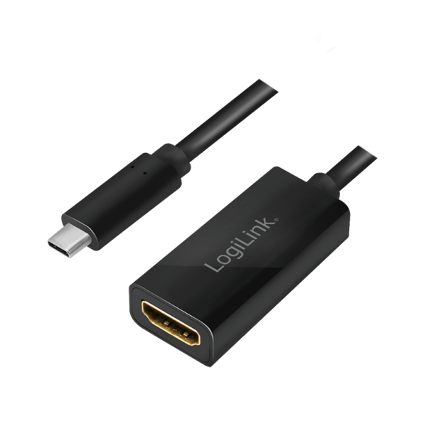 USB 3.2 Gen2 Type-C adapter, C/M to HDMI A/F, 4K/60Hz, Black, 0.15m