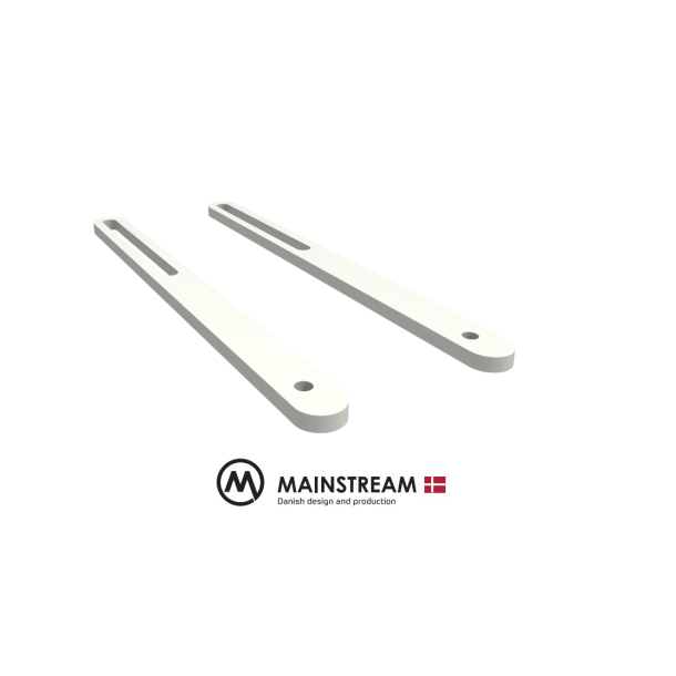 Mainstream - 2 Long arms (180 mm) to expand range of projector mounts - White