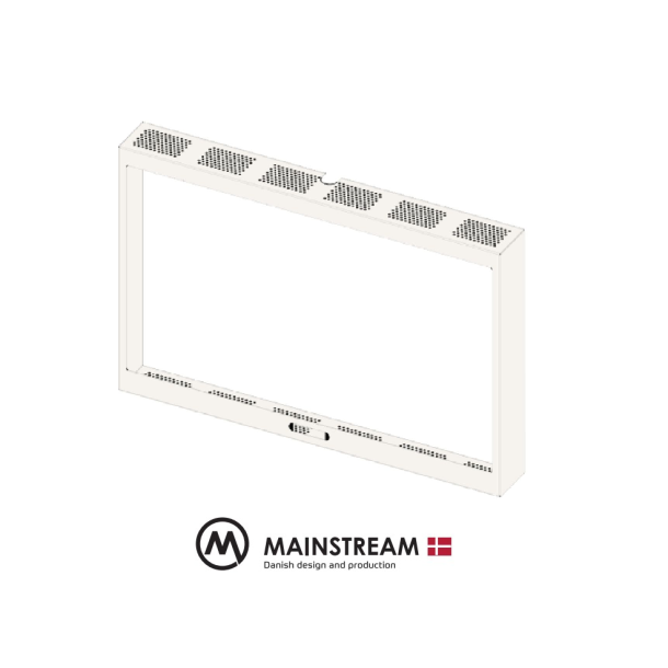 Mainstream Display Enclosure med beskyttelsesglas til 65