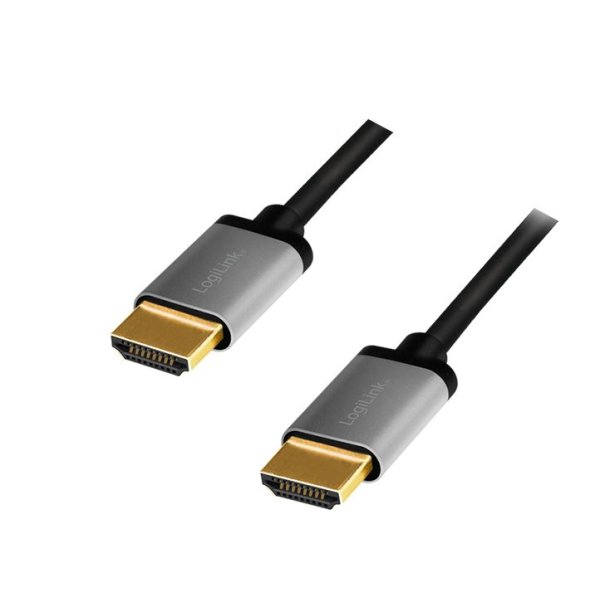 HDMI cable, A/M to A/M, 4K/60 Hz, alu, black/grey, 5 m