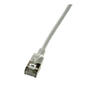 CAT6A patch cable Ultraflex SlimLine, grey, 1.0m