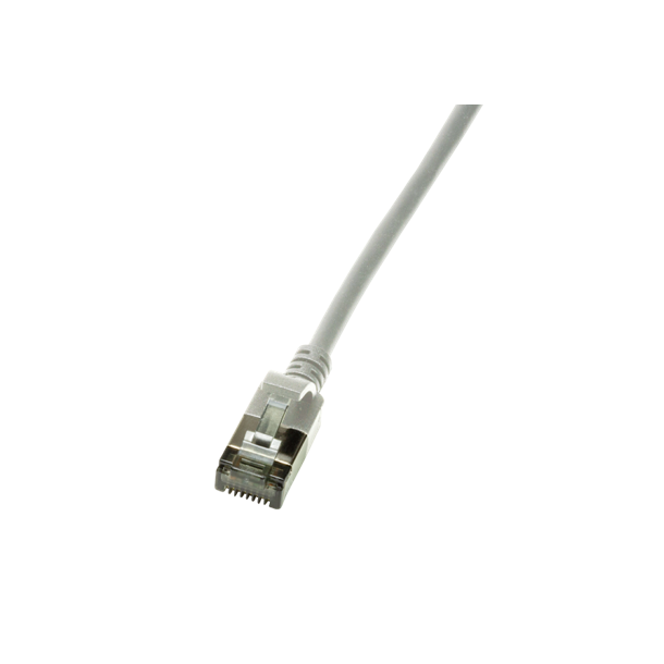 CAT6A patch cable Ultraflex SlimLine, grey, 1.0m